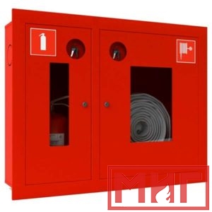 Фото 4 - Шкаф пожарный ШПКО-315 ВОК для пожарного крана и огнетушителя.